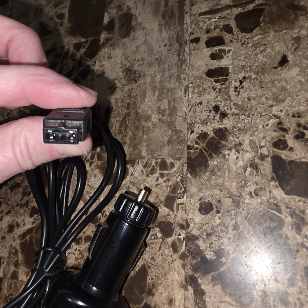 GAMEBOY ORIGINAL SYSTEM Black Car Cigarette Lighter Power Adapter with Long Cord